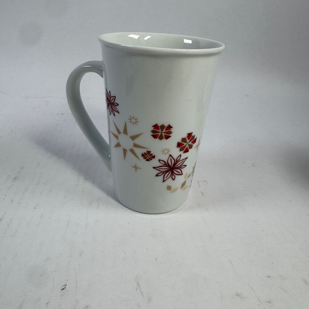Starbucks‎ White Ceramic Mug Floral Design 12oz Microwave Dishwasher Safe - Picture 3 of 5